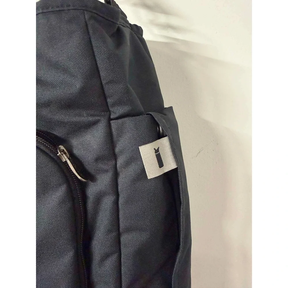 Cabela's Unisex Large Black Canvas Messenger Bag Padded Laptop Shoulder Strap